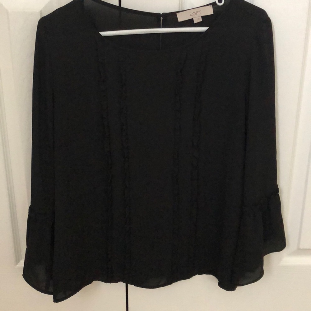 Gorgeous Loft dress shirt with bell sleeves